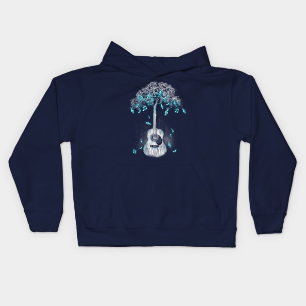 Sound of Nature Kids Hoodie by jun087